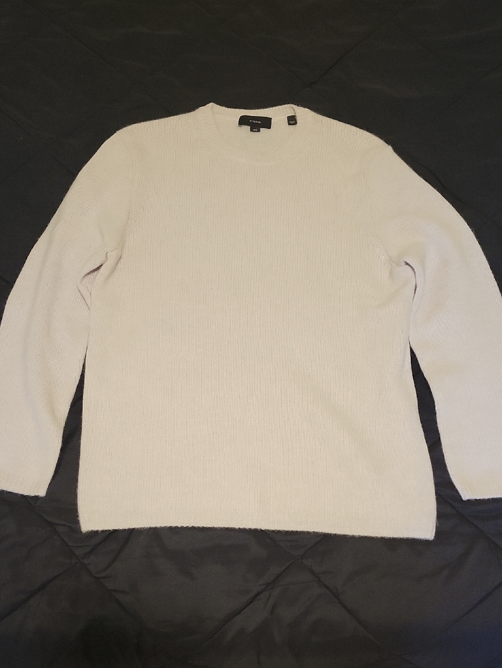 Vince Cream 100% Cashmere Crewneck Sweater